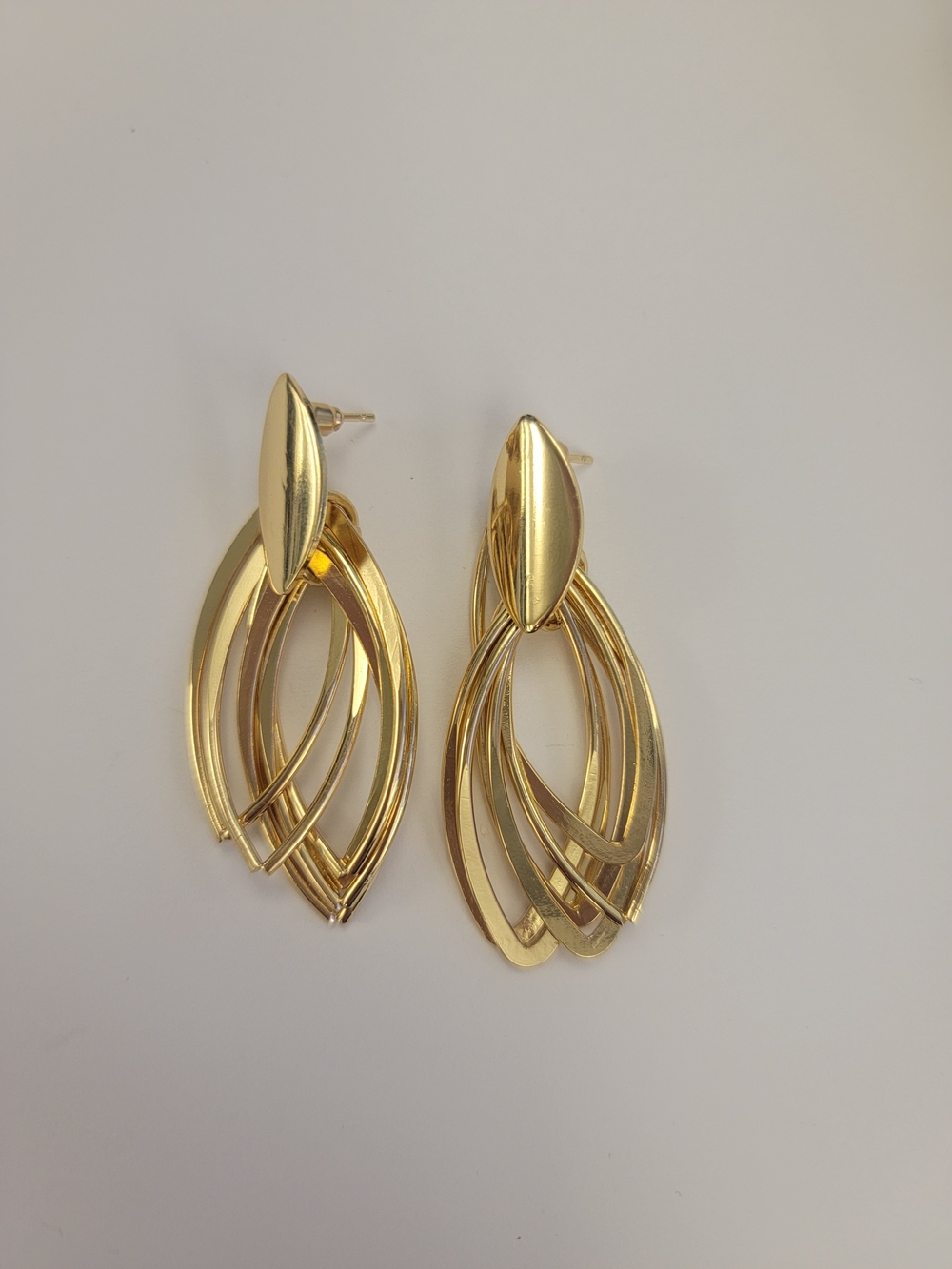 Gold Colored Drop Earrings